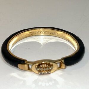 Juicy Couture Black and Gold Bracelet with Crystal Accent